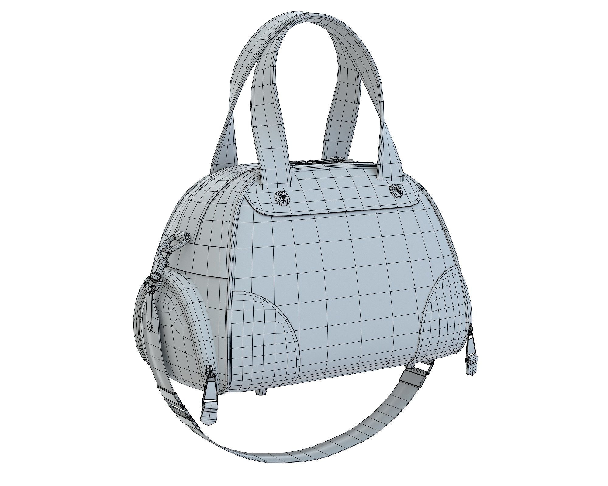 Moschino Teddy Bear Bowling Bag Low-poly 3D model_10