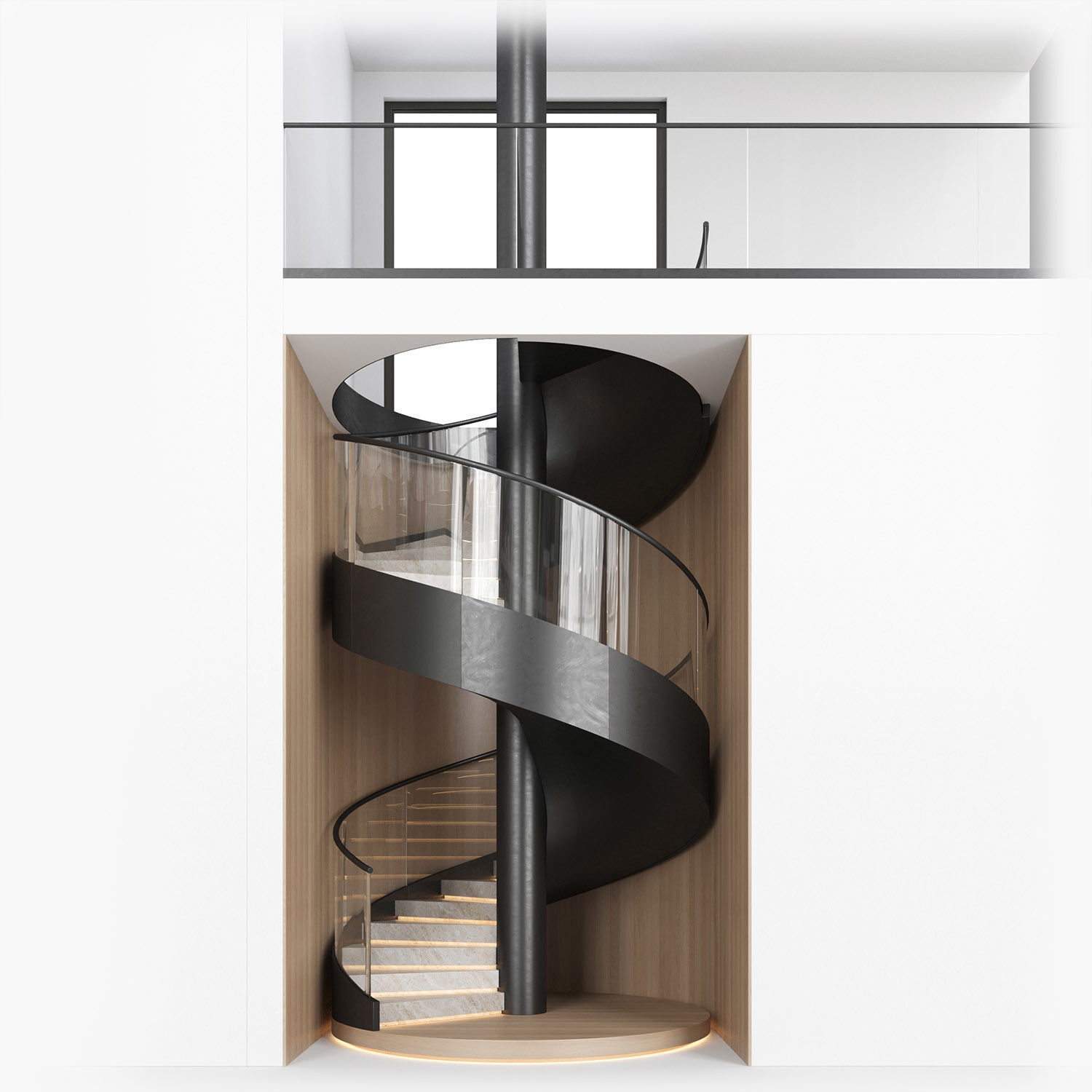 spiral interior stair 04 3D model_4
