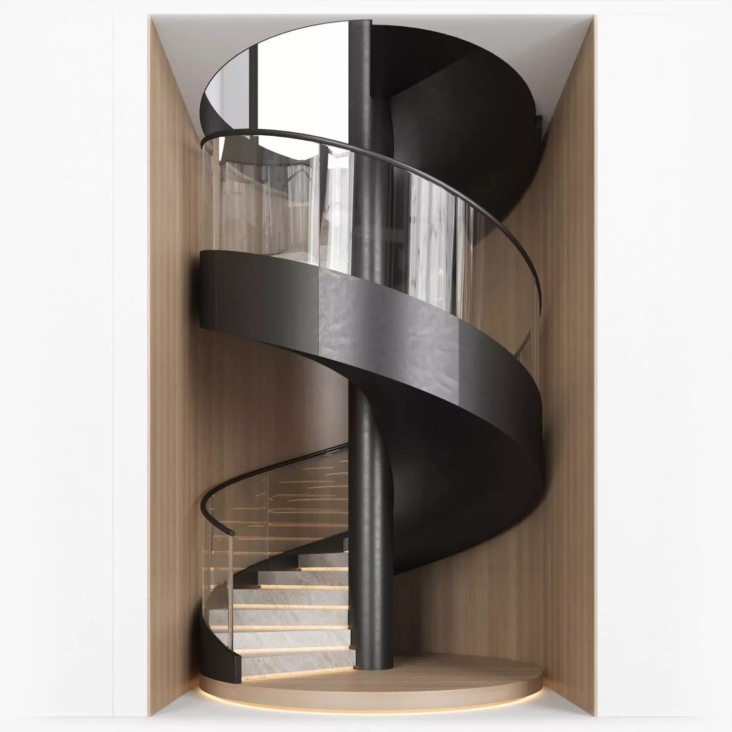 spiral interior stair 04 3D model_0