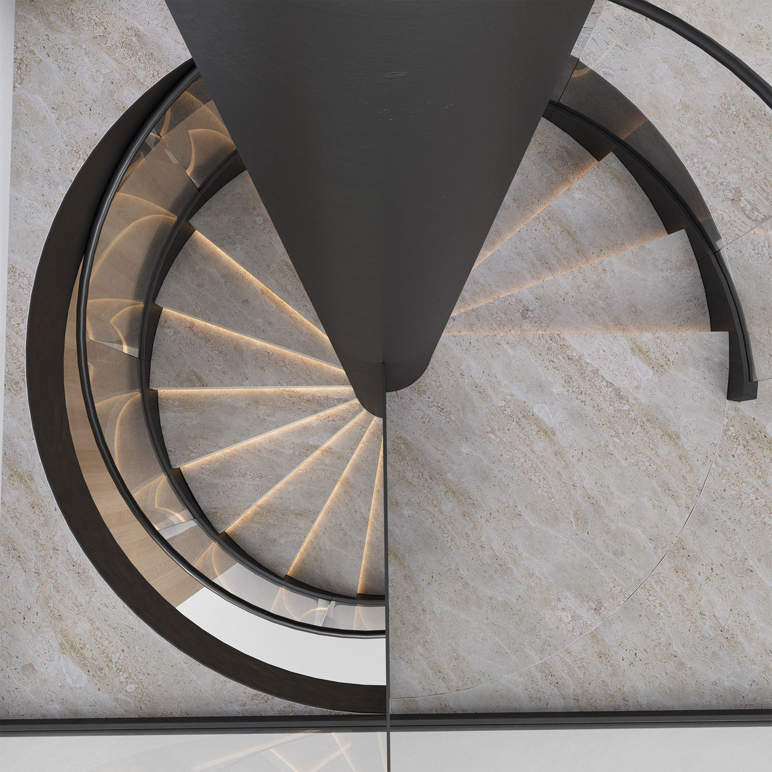 spiral interior stair 04 3D model_6