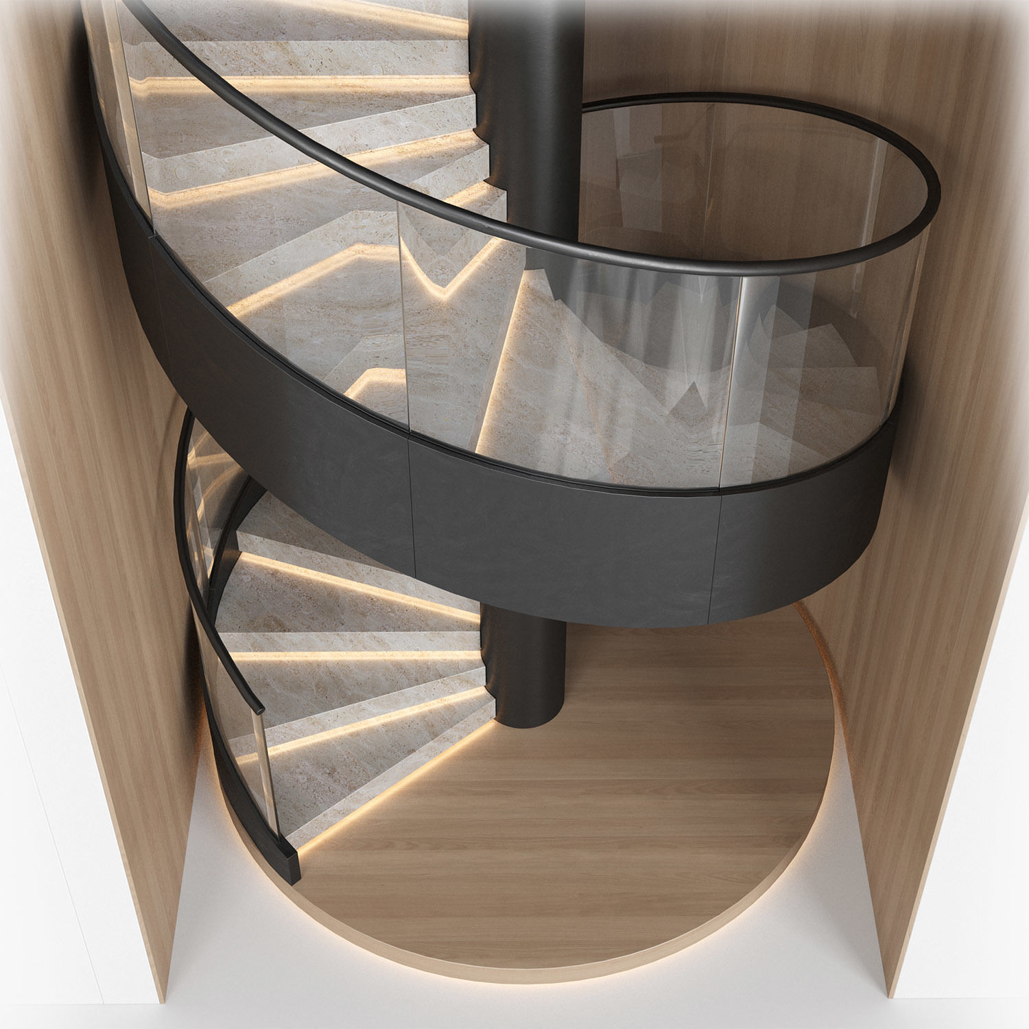 spiral interior stair 04 3D model_3