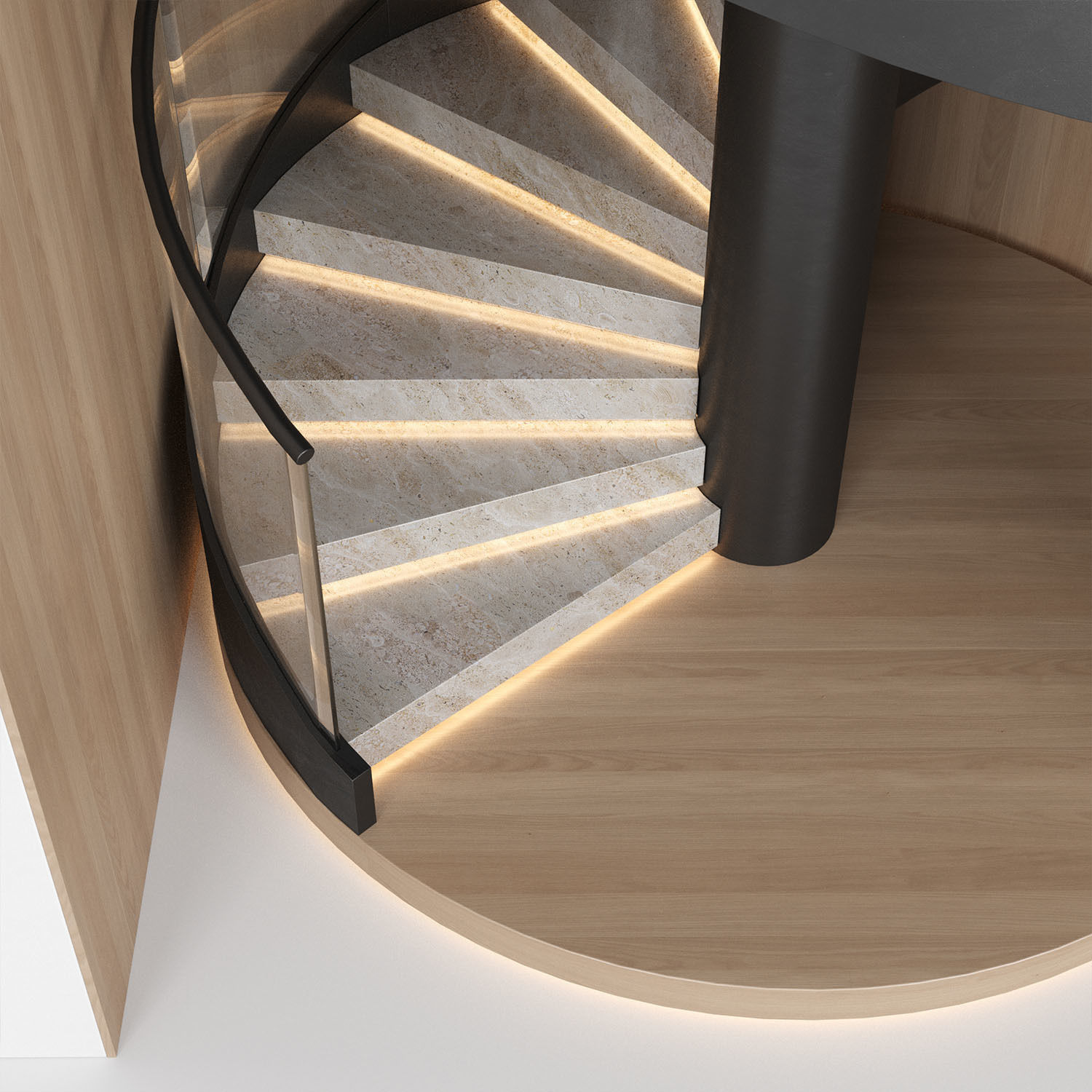 spiral interior stair 04 3D model_7
