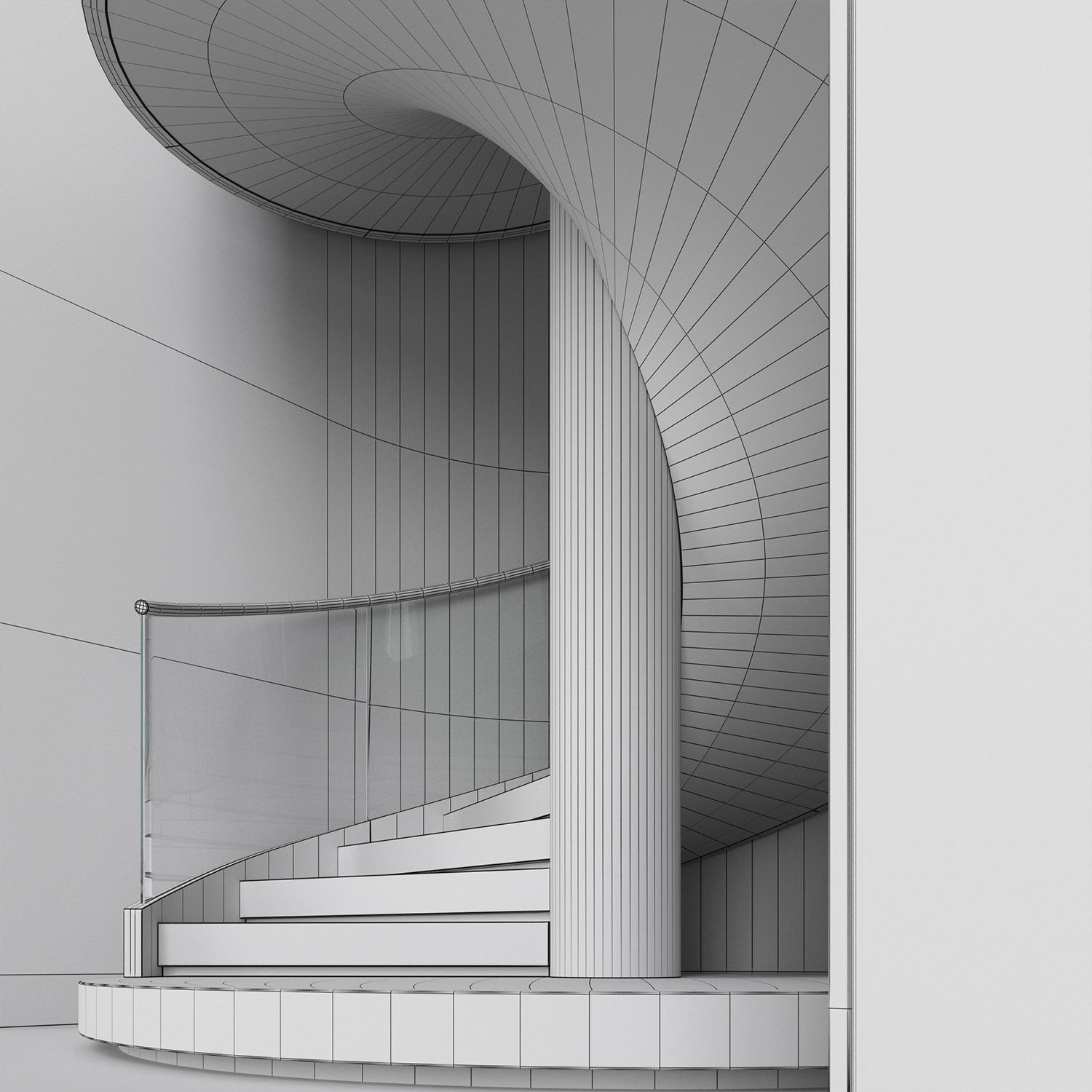 spiral interior stair 04 3D model_10