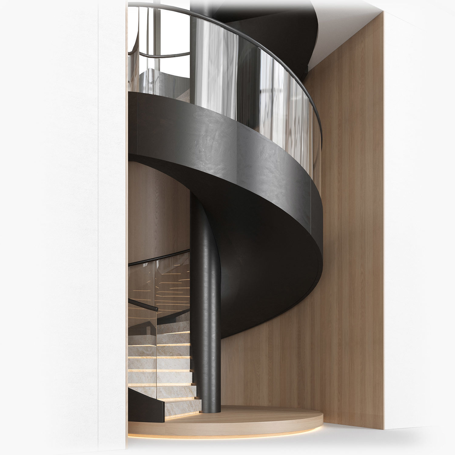spiral interior stair 04 3D model_2
