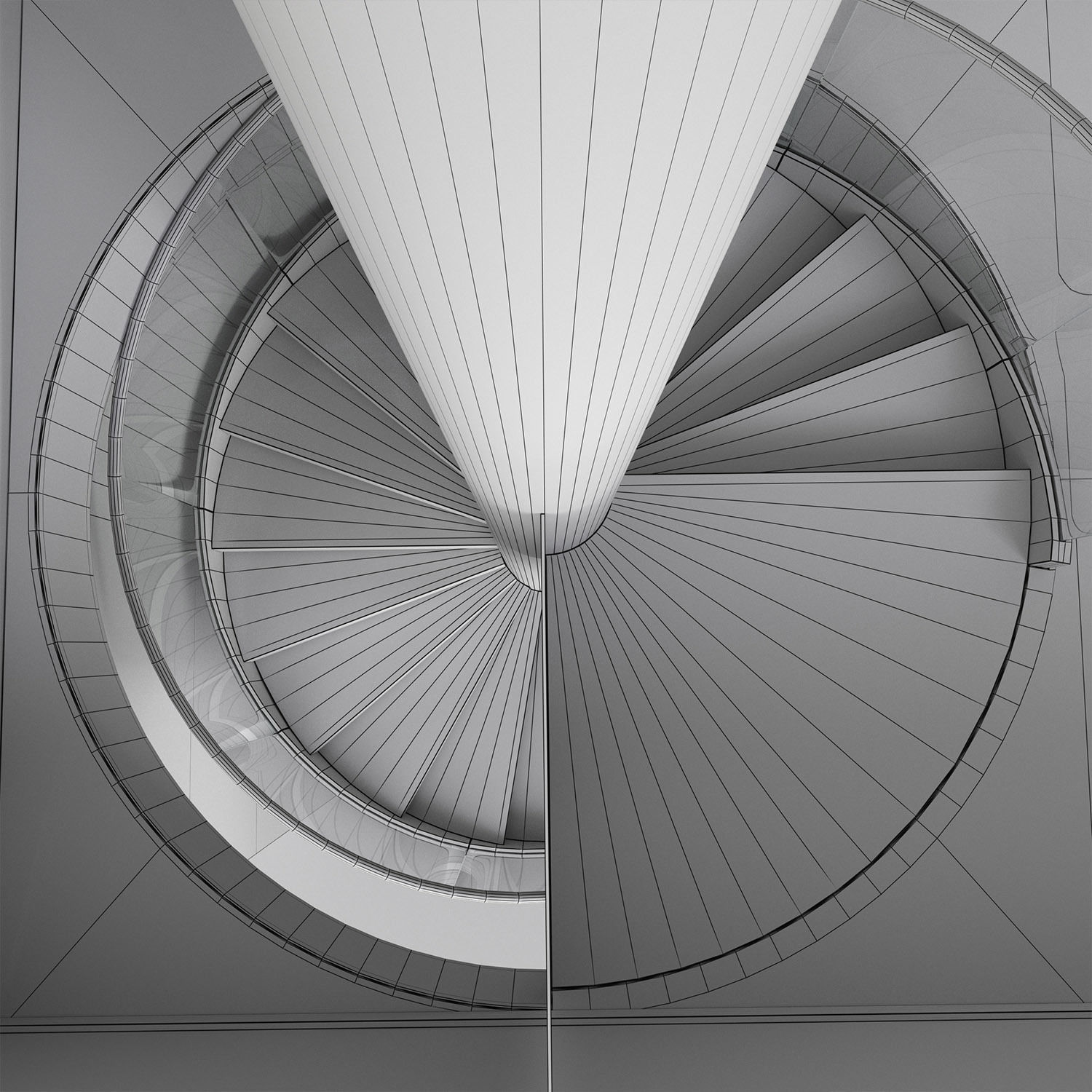 spiral interior stair 04 3D model_11