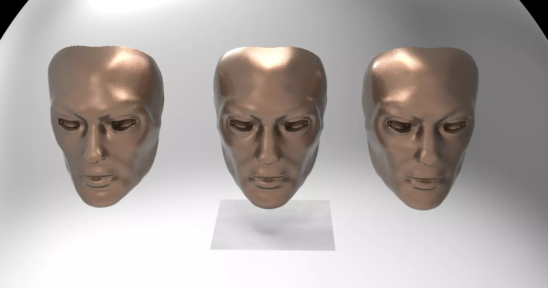 Snow white  Mirror wall mask 3D model_0