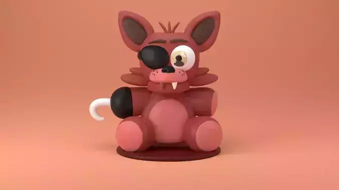 Foxy the Pirate Plushie - Five Nights at Freddys 3D print model