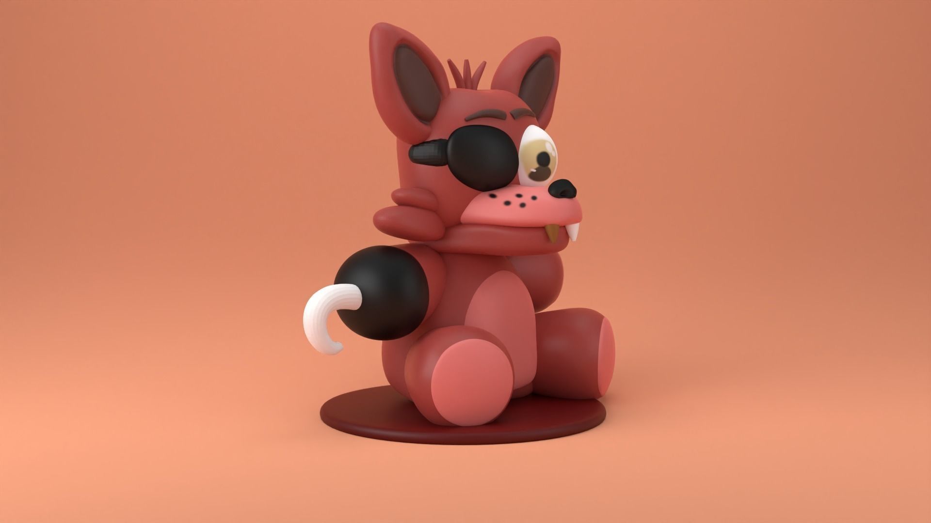 Foxy the Pirate Plushie - Five Nights at Freddys 3D print model_1