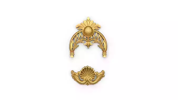 Classic carved decor ornament 385