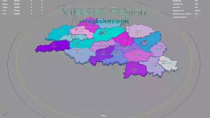 Vitsebsk Region  Belarus map region geography political