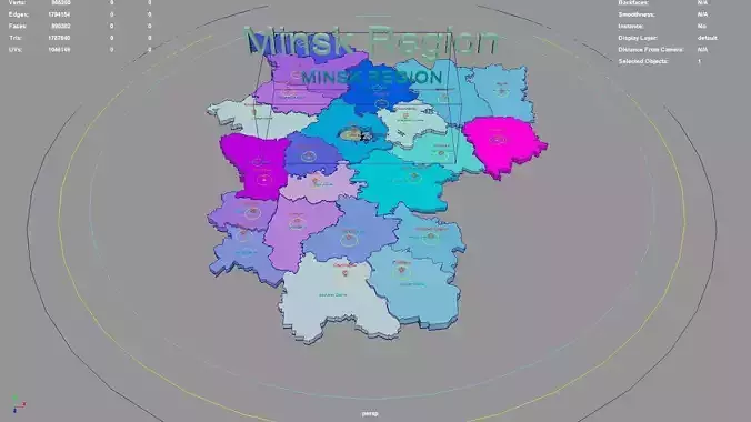 Minsk Region  Belarus map region geography political geographic