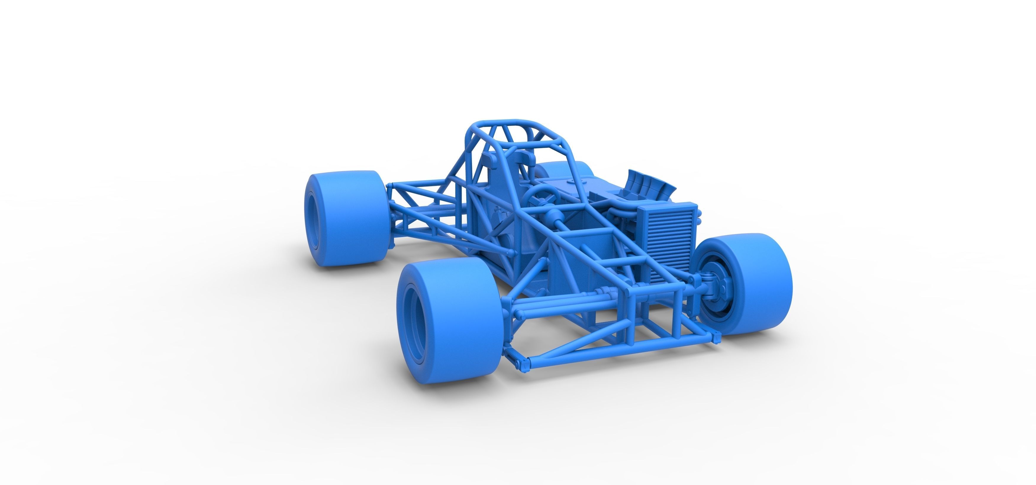 Supermodified front engine race car Base V2 Scale 1 to 25 3D print model_54