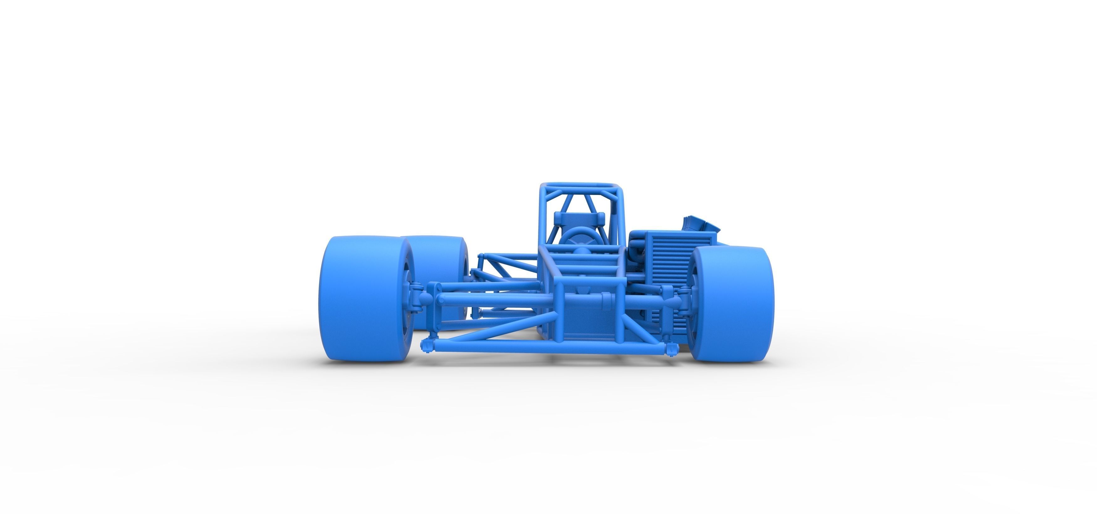 Supermodified front engine race car Base V2 Scale 1 to 25 3D print model_35