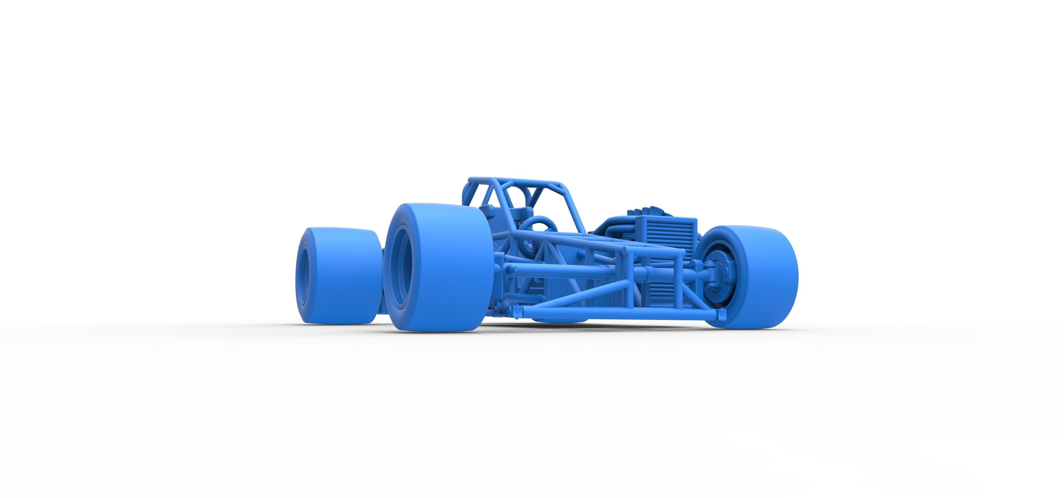 Supermodified front engine race car Base V2 Scale 1 to 25 3D print model_55