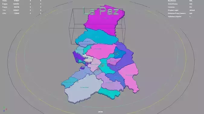 La Paz  Bolivia map region geography political geographic