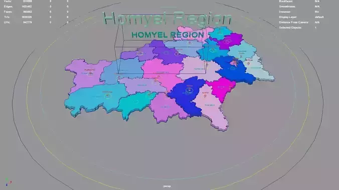 Homyel Region  Belarus map region geography political geographic