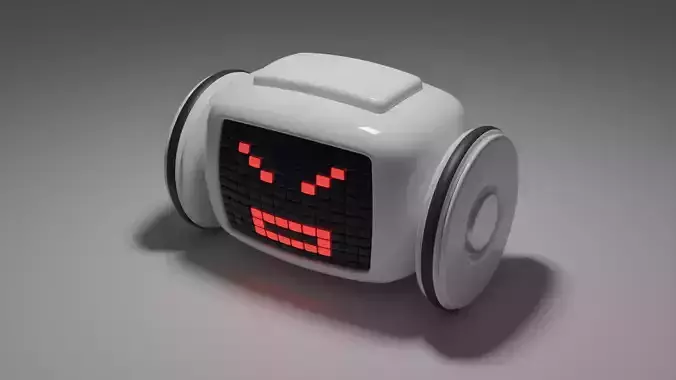 Angry Robot Low-poly 3D model