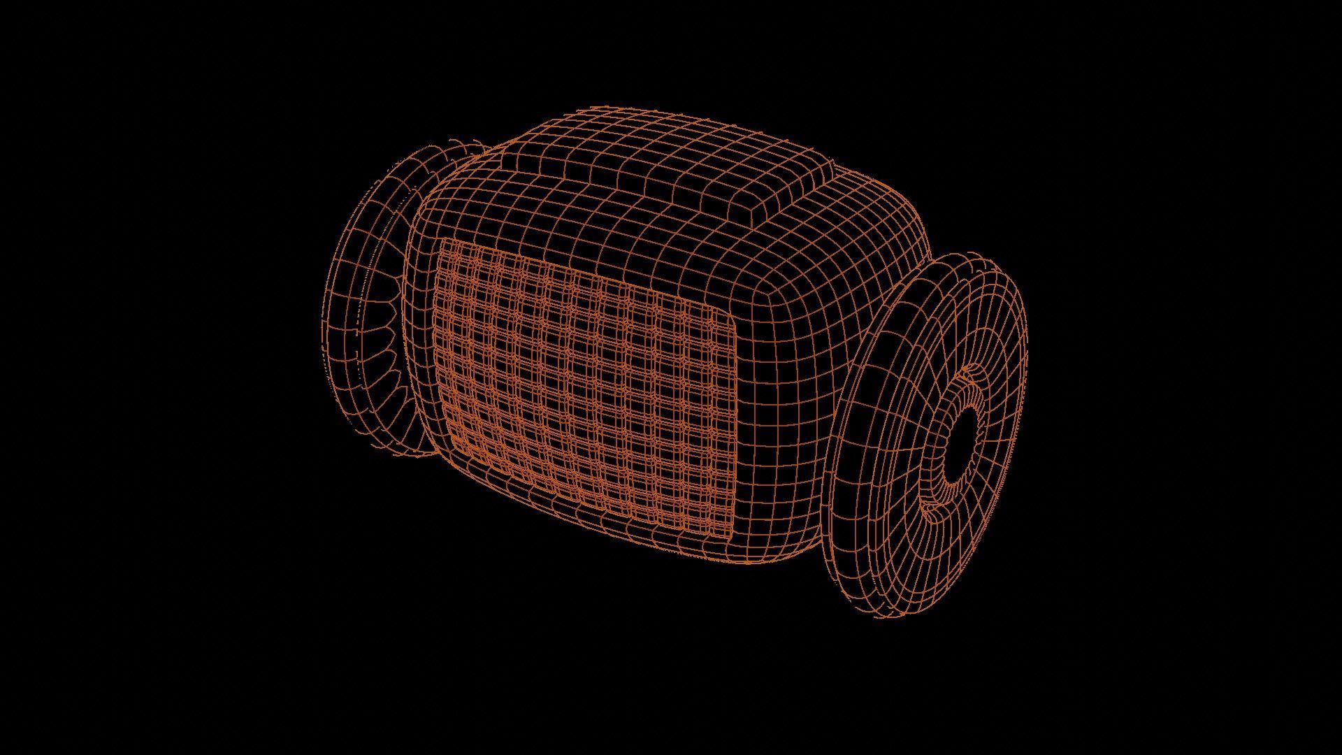 Angry Robot Low-poly 3D model_1