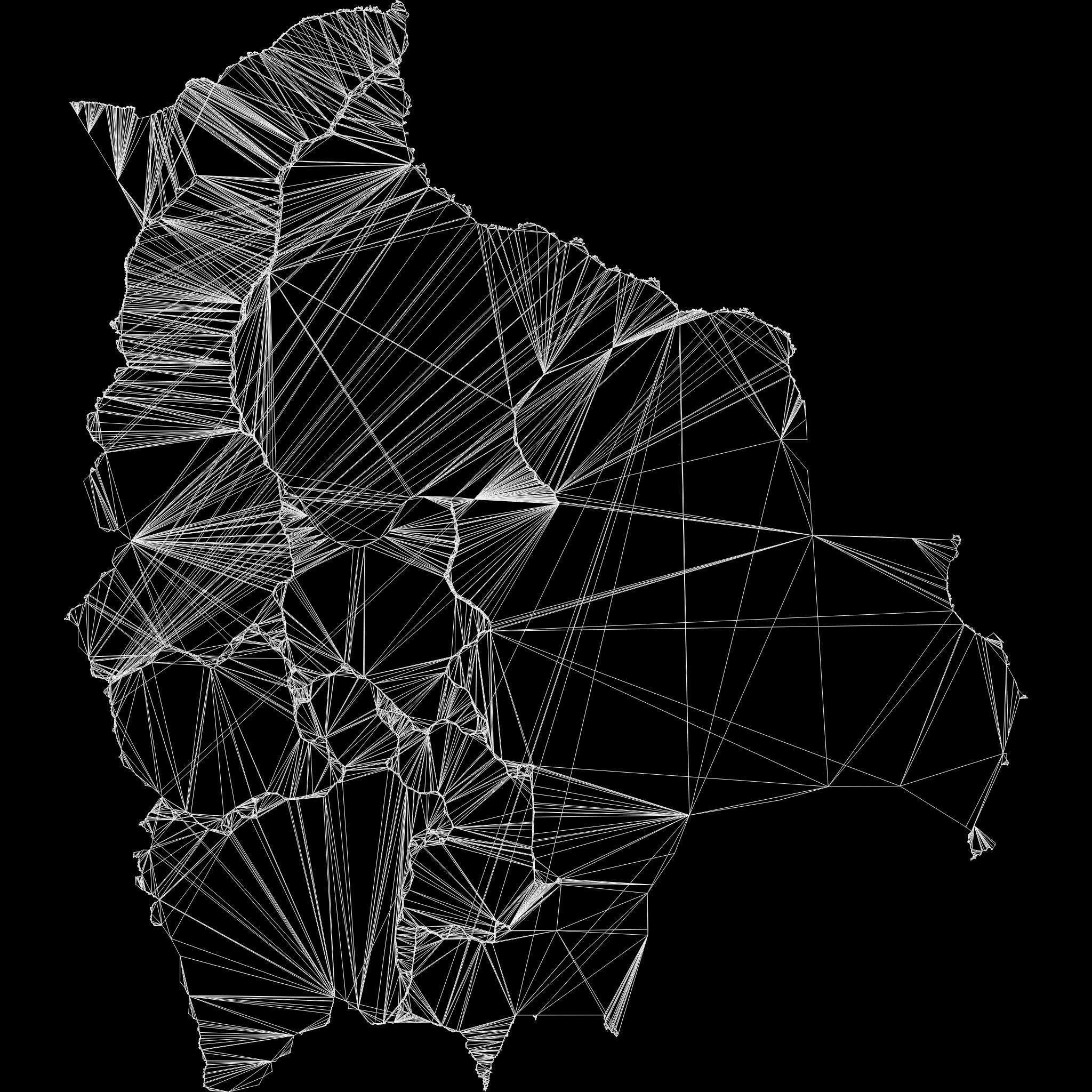 Bolivia map region geography political geographic administrative 3D model_11