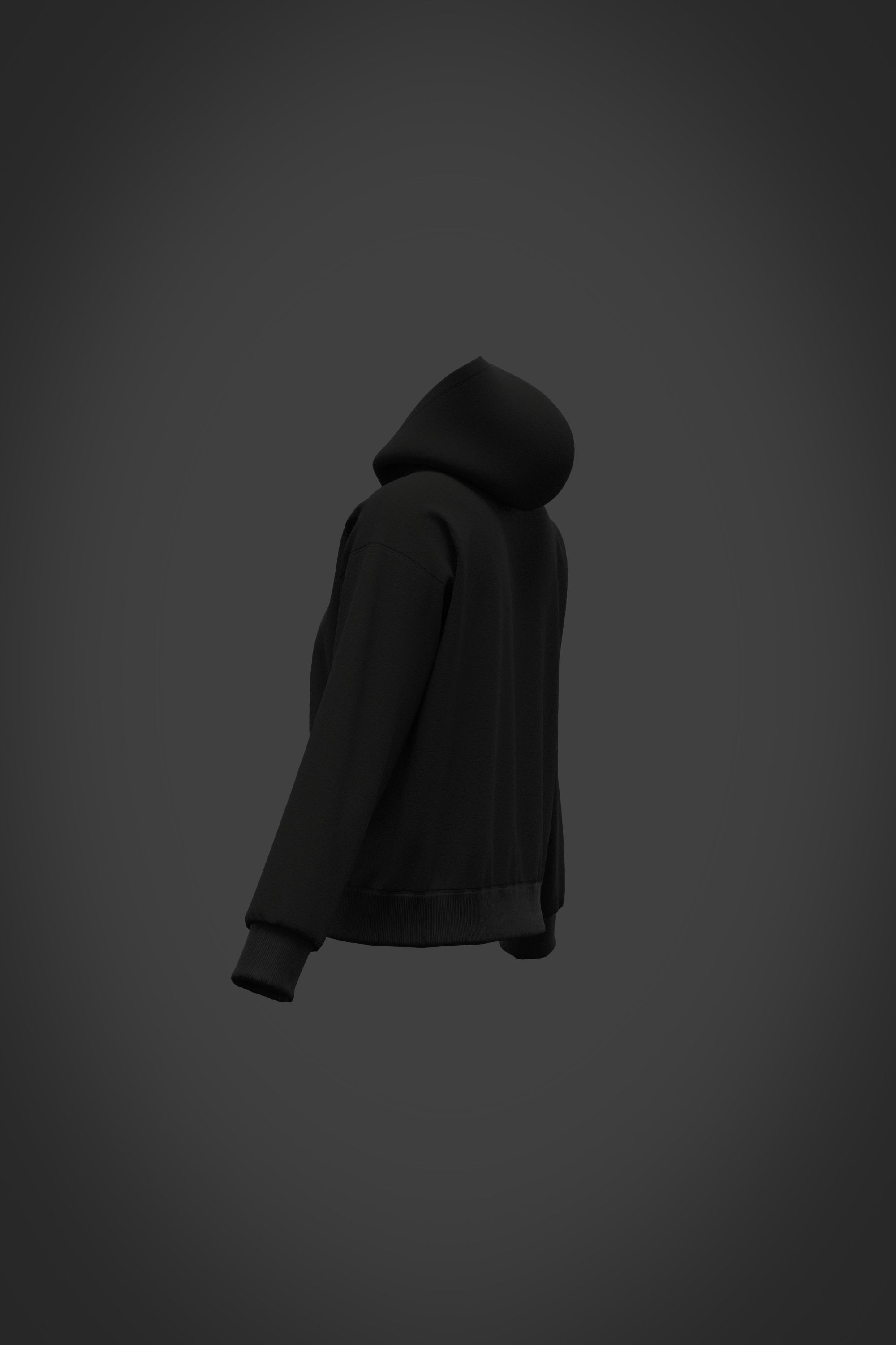 Female hoodie 3D model_3