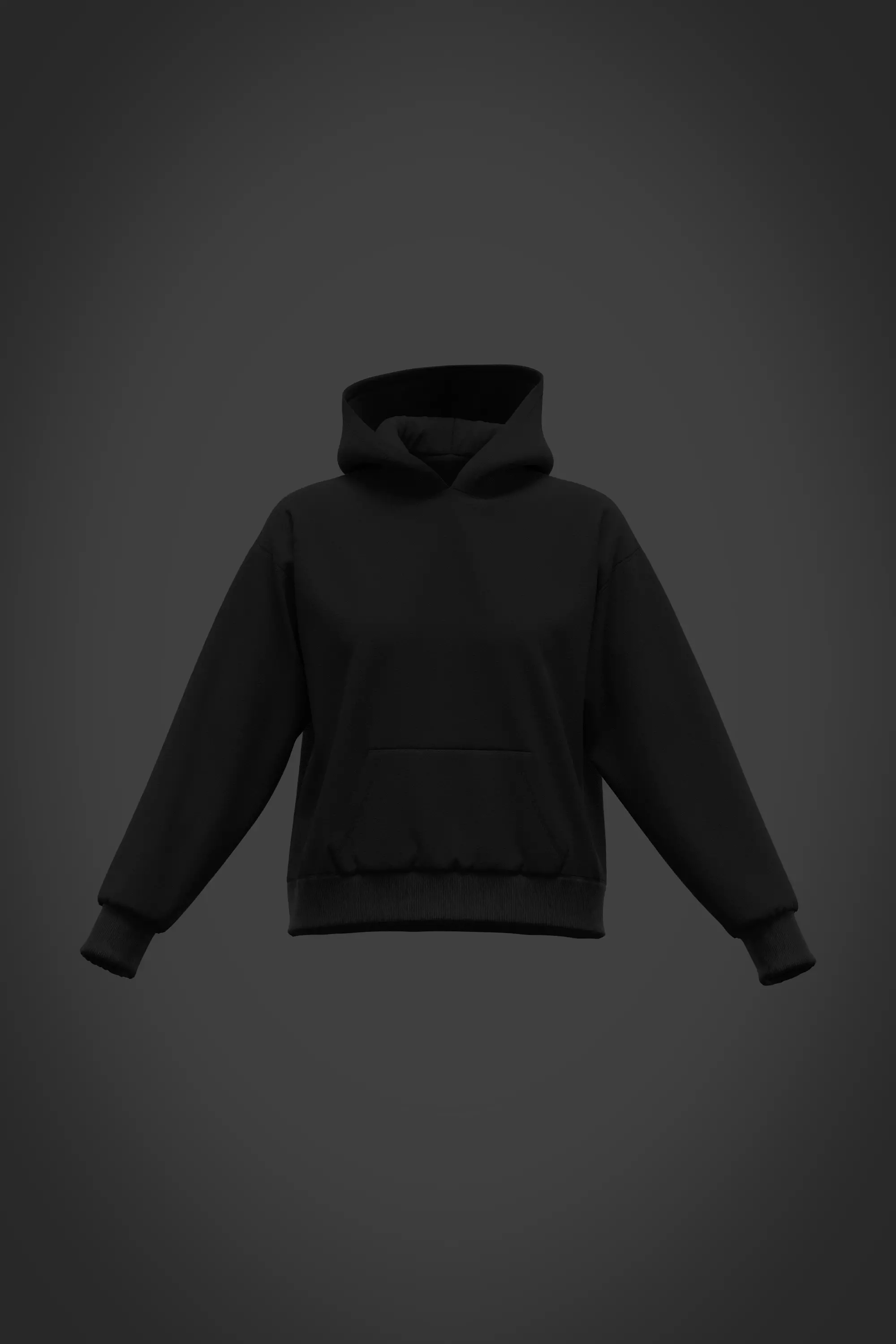 Female hoodie 3D model_0