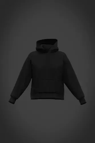 Female hoodie 3D model