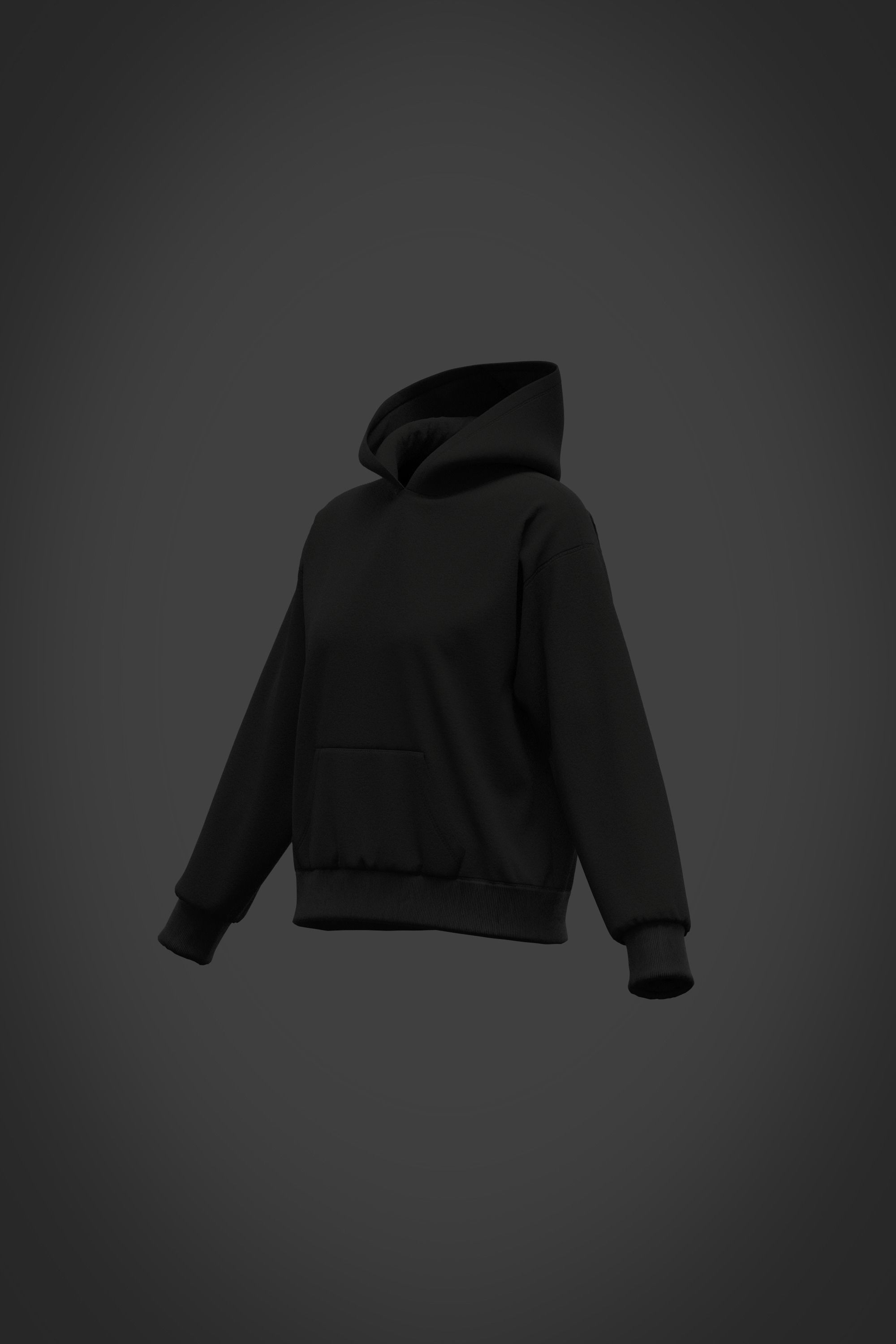 Female hoodie 3D model_6