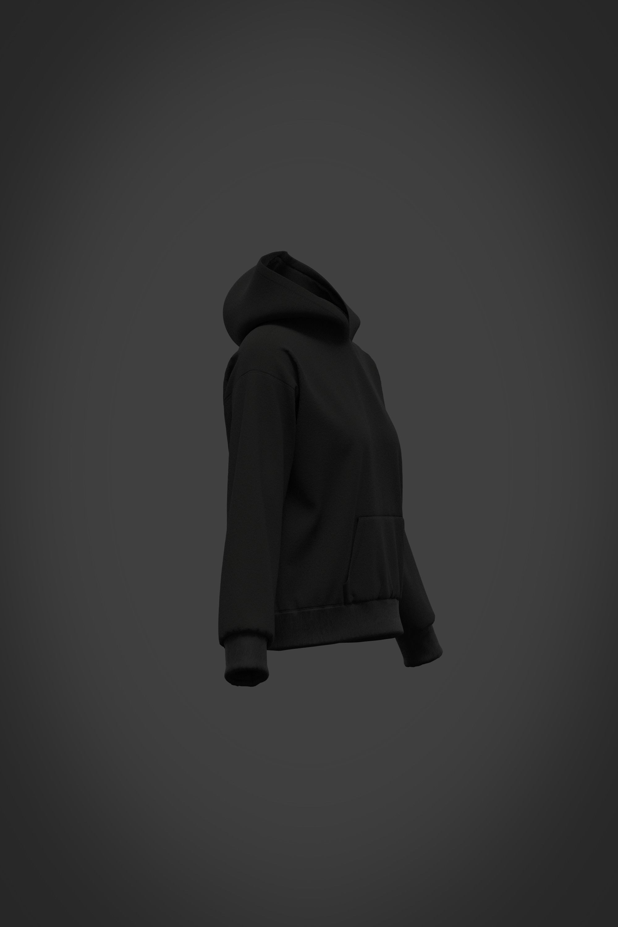Female hoodie 3D model_9