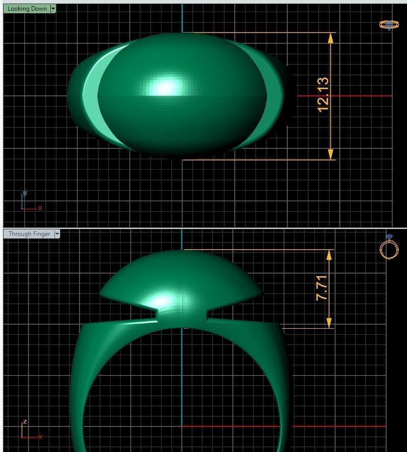 Bvlgari Ring New Model 3D print model_3