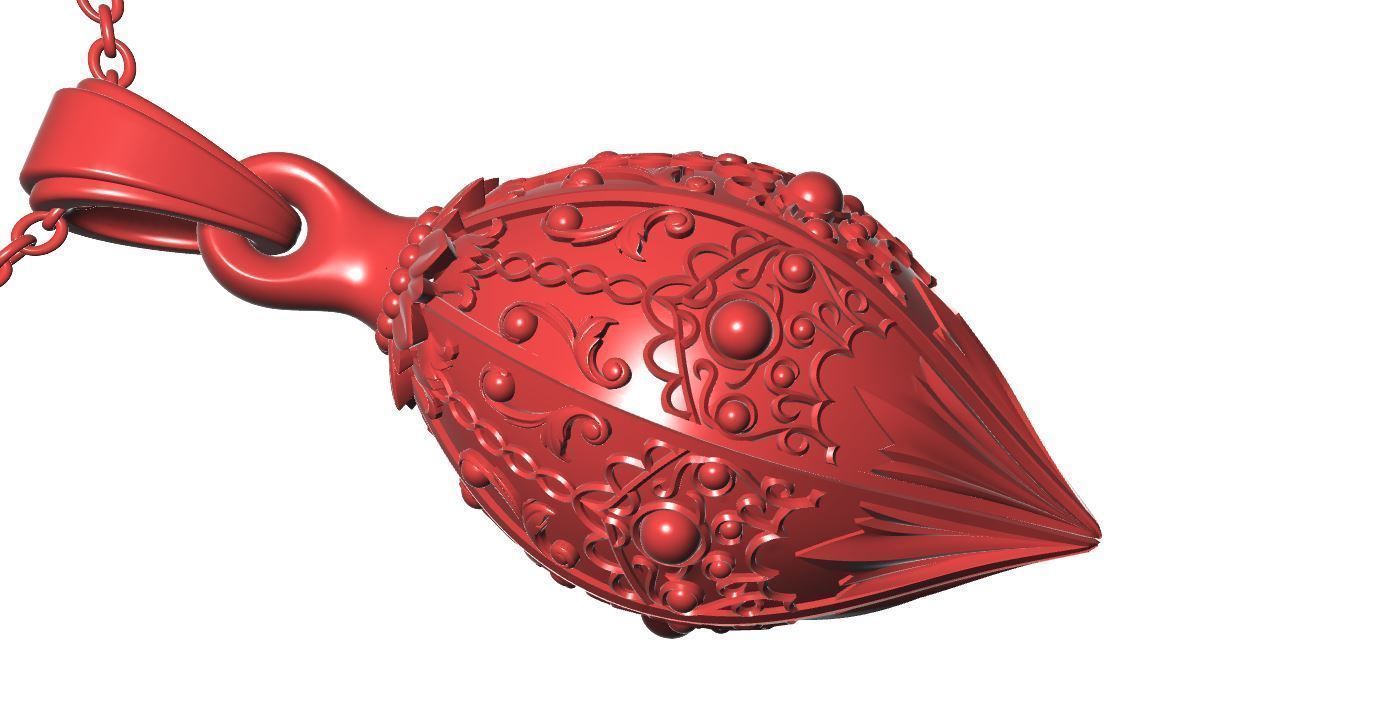 Christmas Tree Necklace Design 3D print model_6