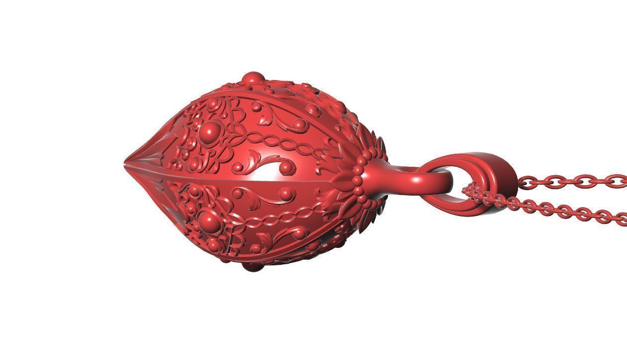 Christmas Tree Necklace Design 3D print model_7