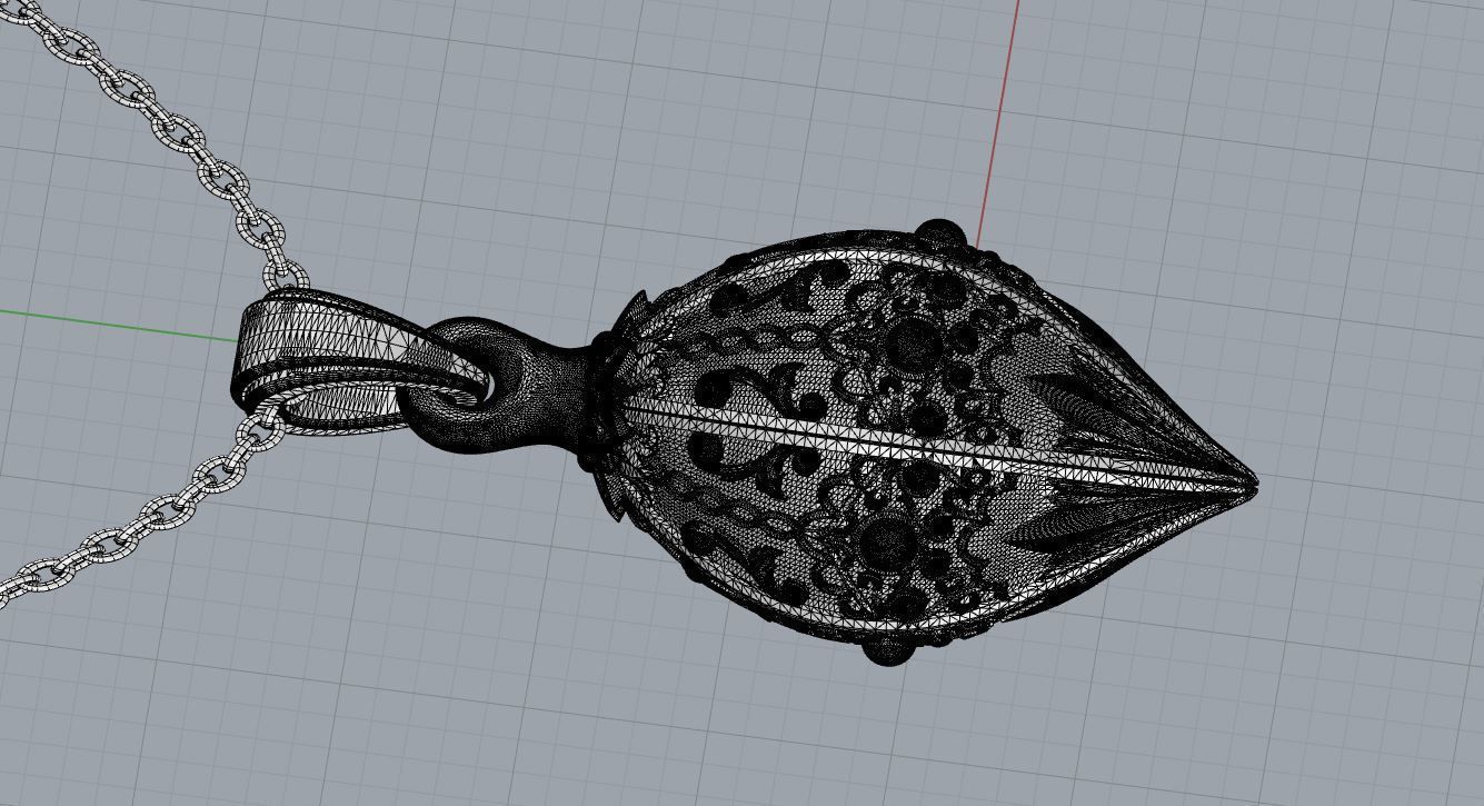 Christmas Tree Necklace Design 3D print model_9