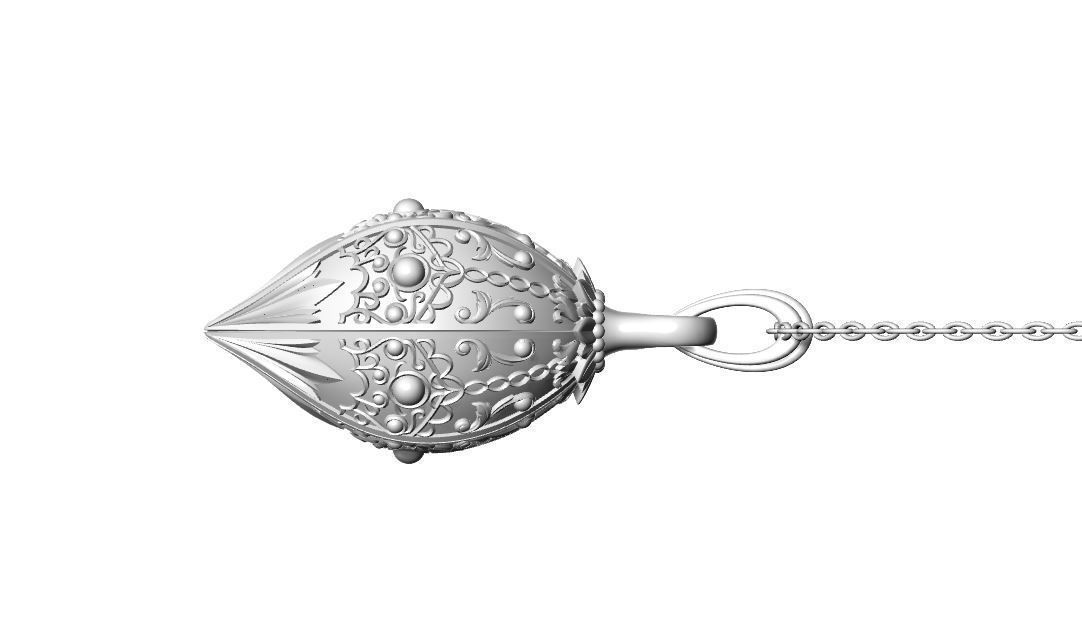 Christmas Tree Necklace Design 3D print model_4