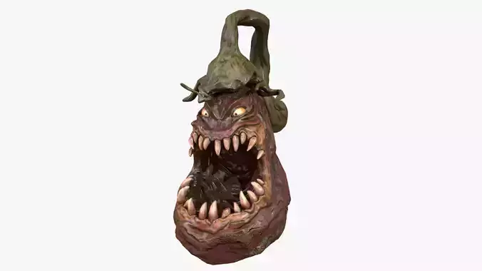 Creepy Eggplant Monster