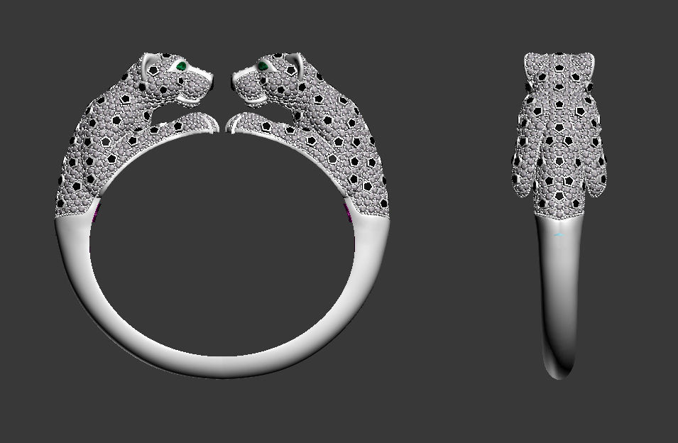 BRACELET PANTHER 3D print model_5