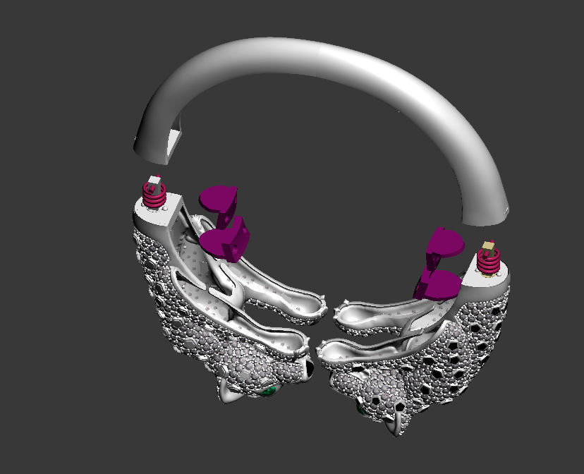 BRACELET PANTHER 3D print model_12
