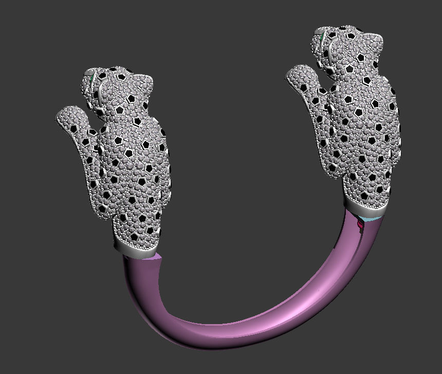 BRACELET PANTHER 3D print model_14