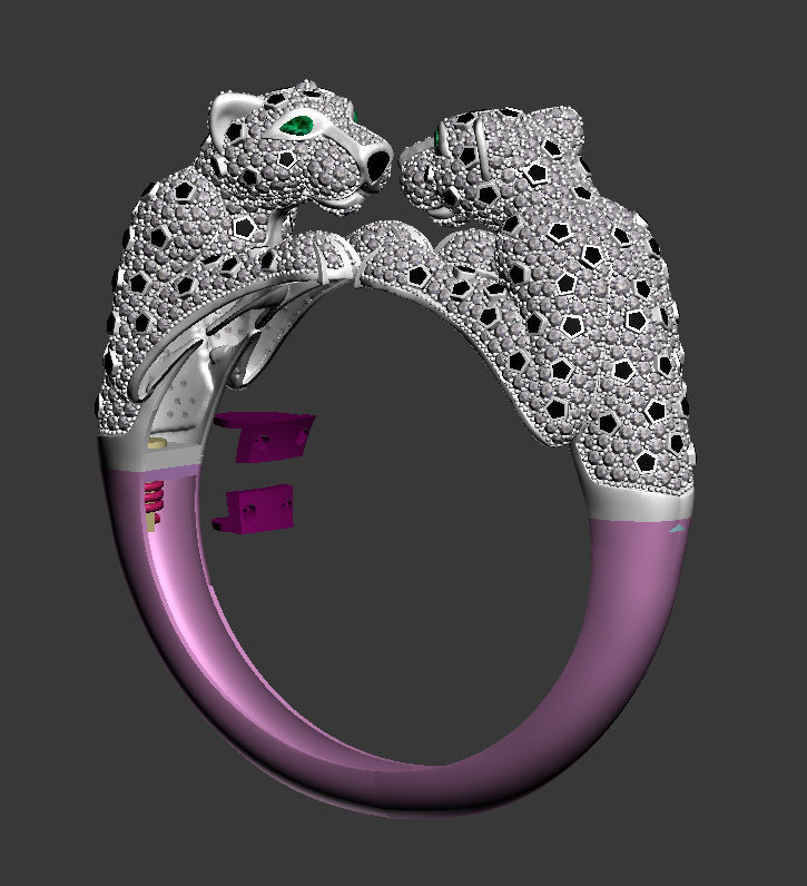 BRACELET PANTHER 3D print model_6