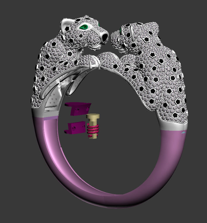 BRACELET PANTHER 3D print model_9