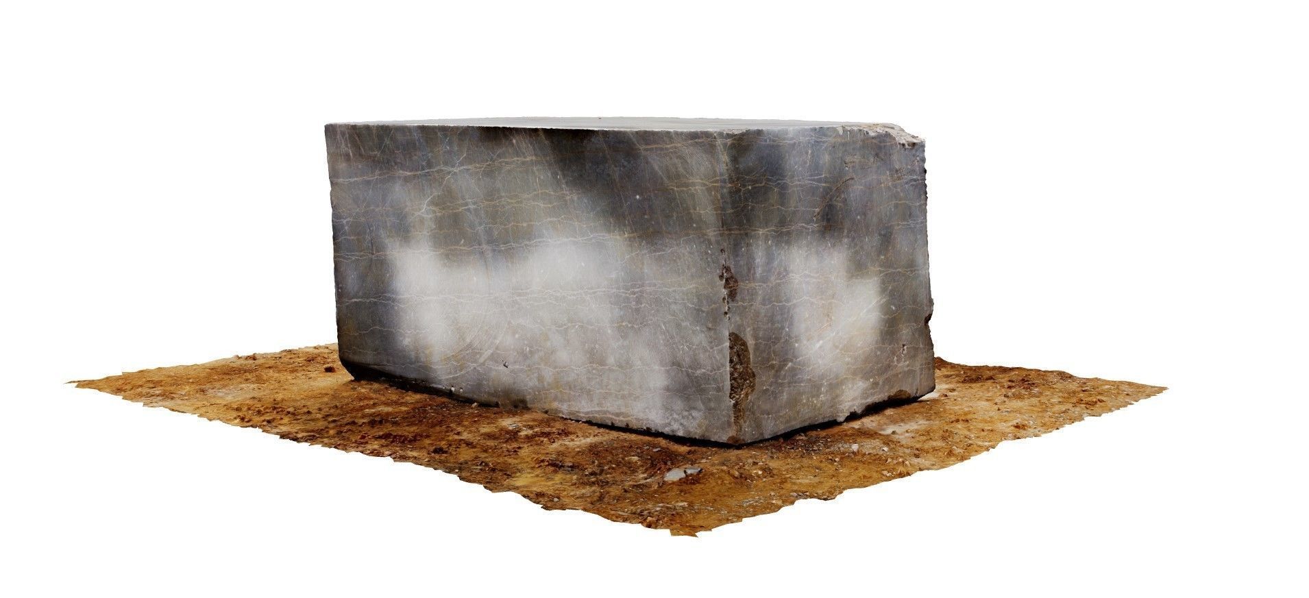 Block marble 3D model_2