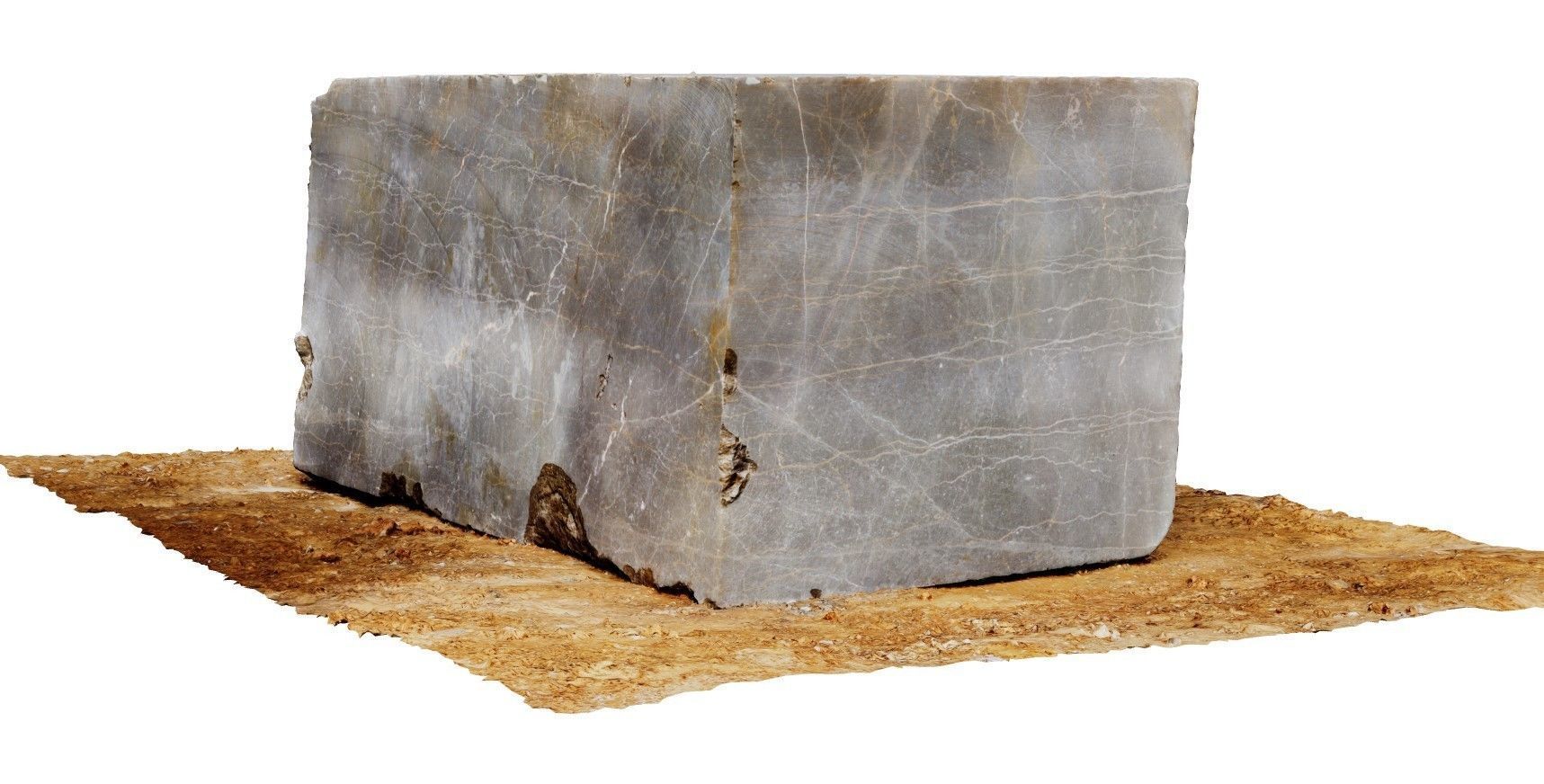 Block marble 3D model_4