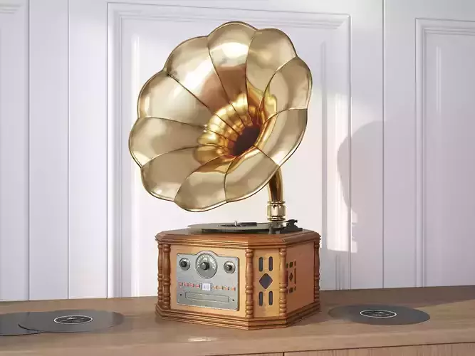 Phonograph 3D model