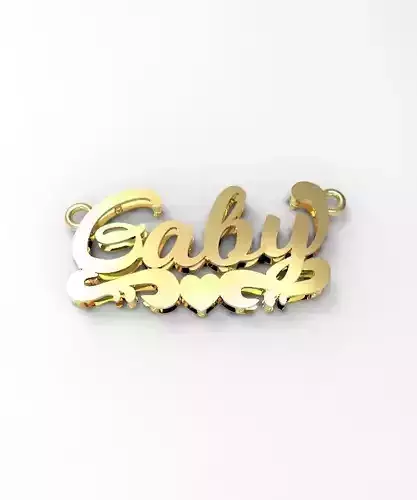 Gaby name plate