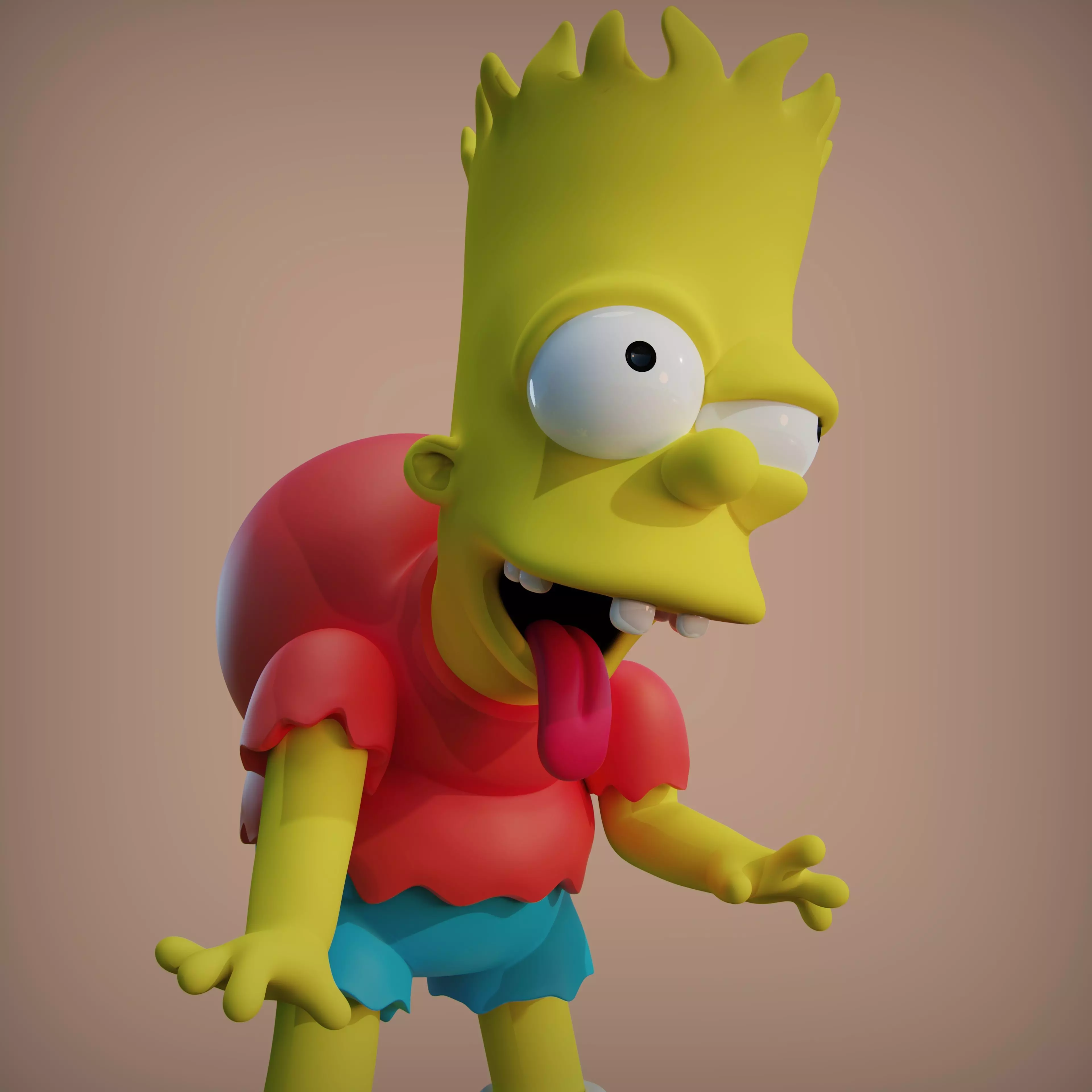 BART SIMPSON MONSTRUO 3D print model_2