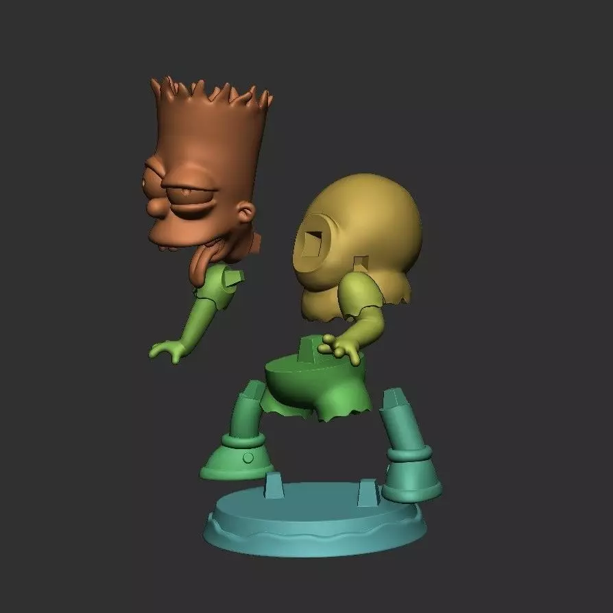 BART SIMPSON MONSTRUO 3D print model_10