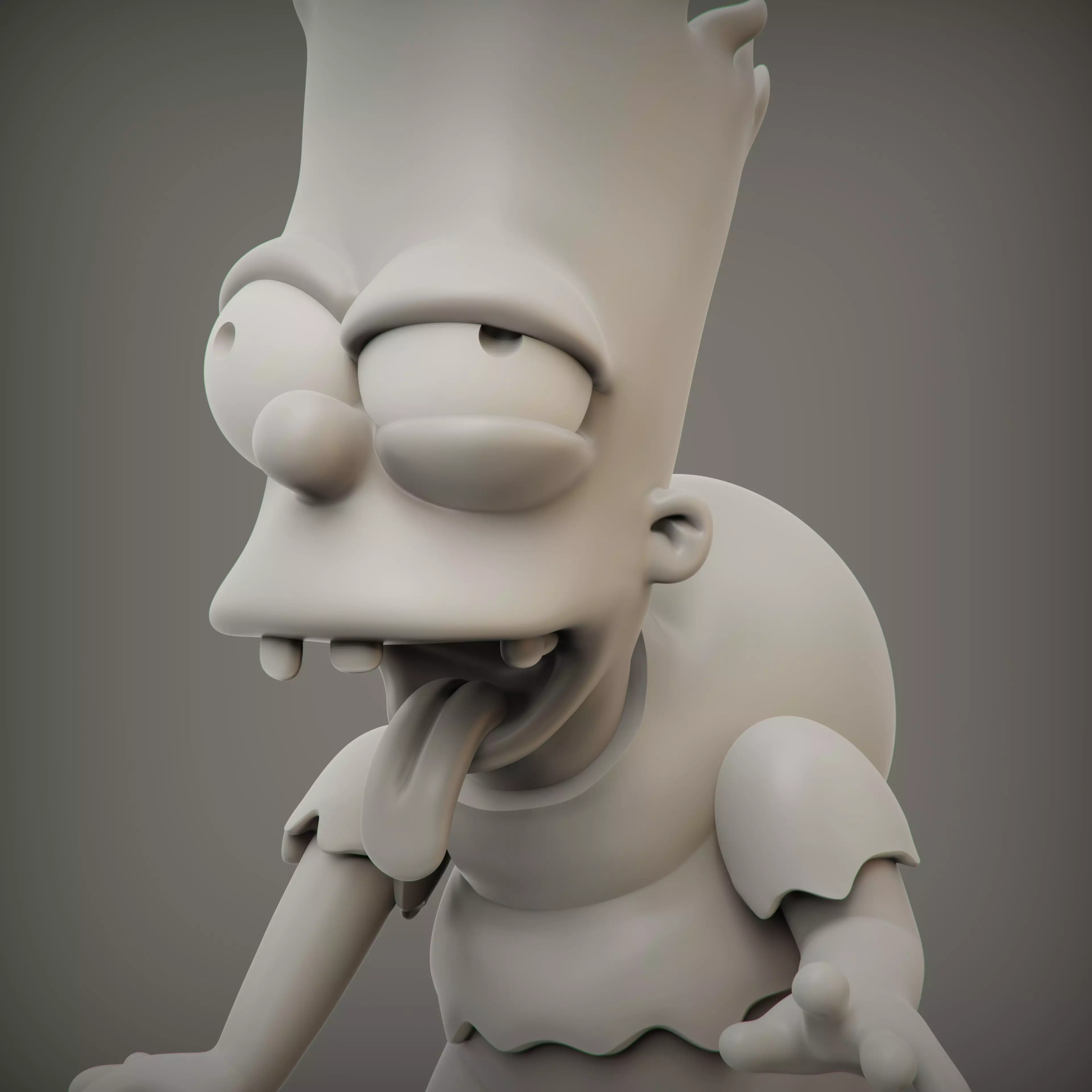 BART SIMPSON MONSTRUO 3D print model_8