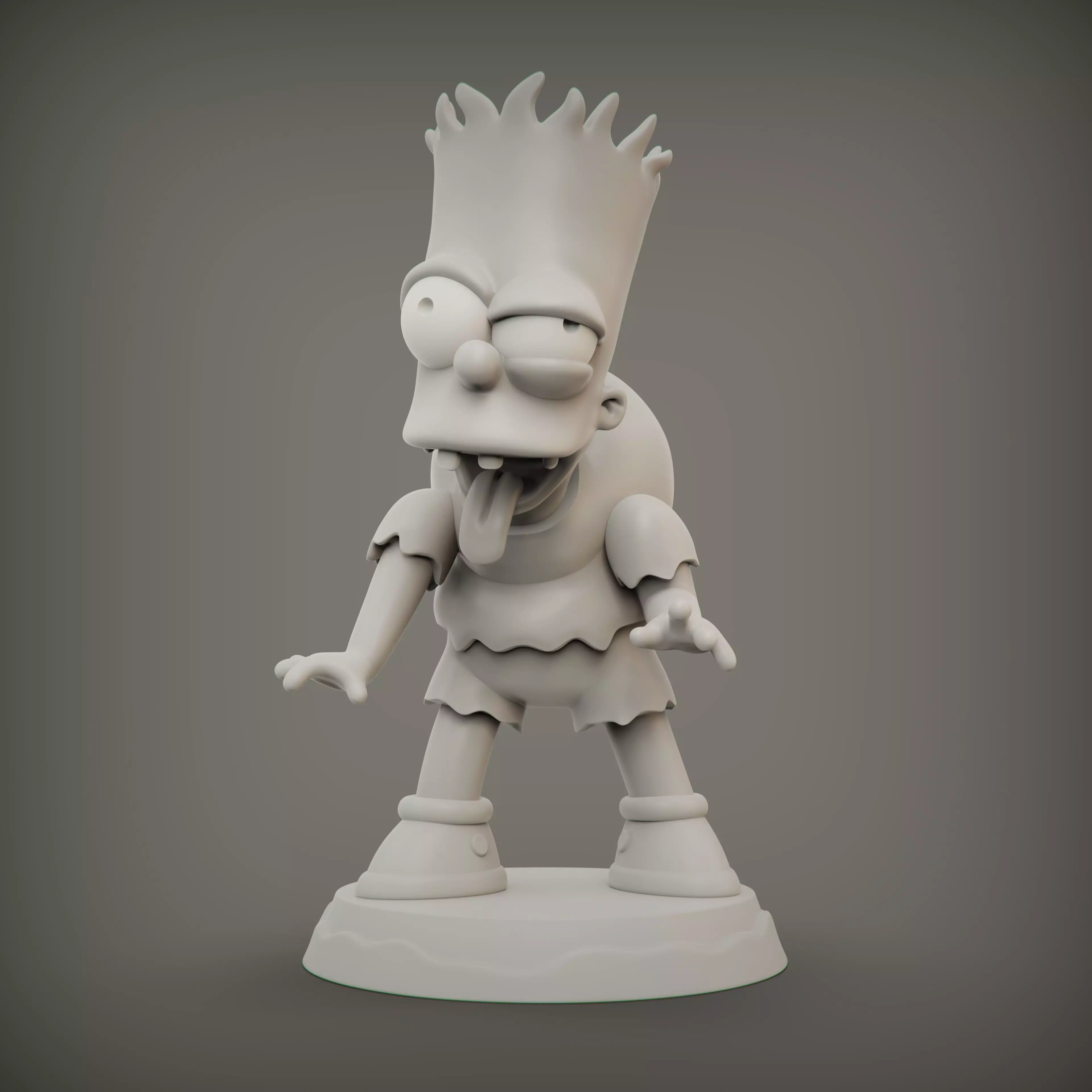 BART SIMPSON MONSTRUO 3D print model_5