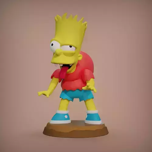 BART SIMPSON MONSTRUO 3D print model
