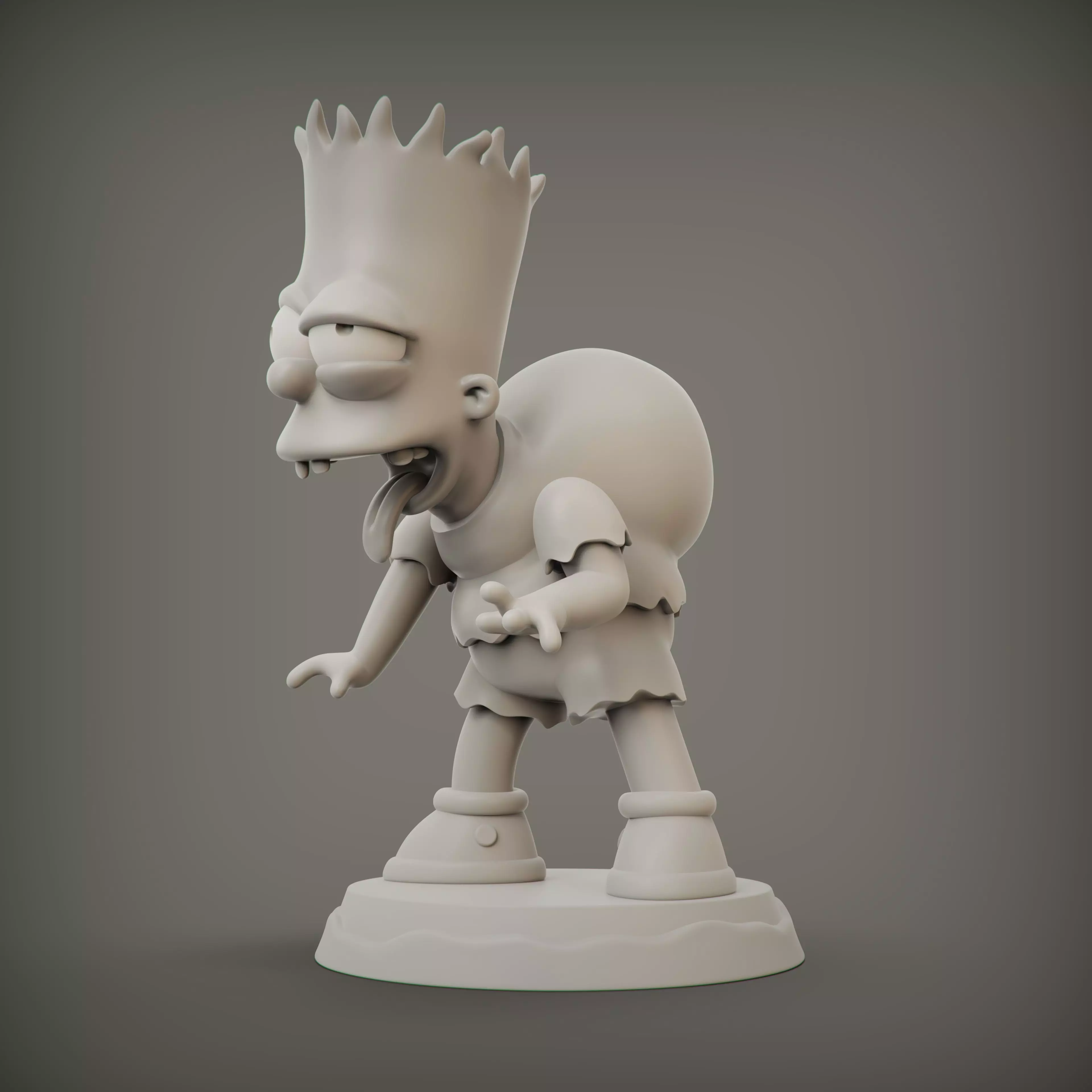 BART SIMPSON MONSTRUO 3D print model_6