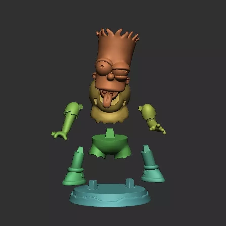 BART SIMPSON MONSTRUO 3D print model_11